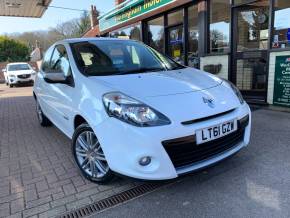 Renault Clio 1.2 TCE Dynamique TomTom 3dr Hatchback Petrol White at Worlingham Motor Company Beccles