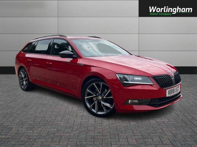 Skoda Superb 2.0 TSI Sport Line 5dr DSG Estate Petrol Red